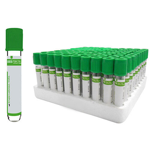 Lithium Heparin Blood Collection Tube, 2ml/4ml - Green Cap
